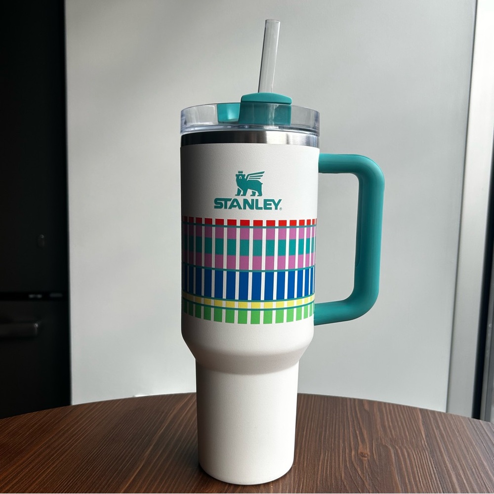 Stanley 40 oz Stainless Steel H2.0 FlowState Quencher Tumbler- Summer Plaid